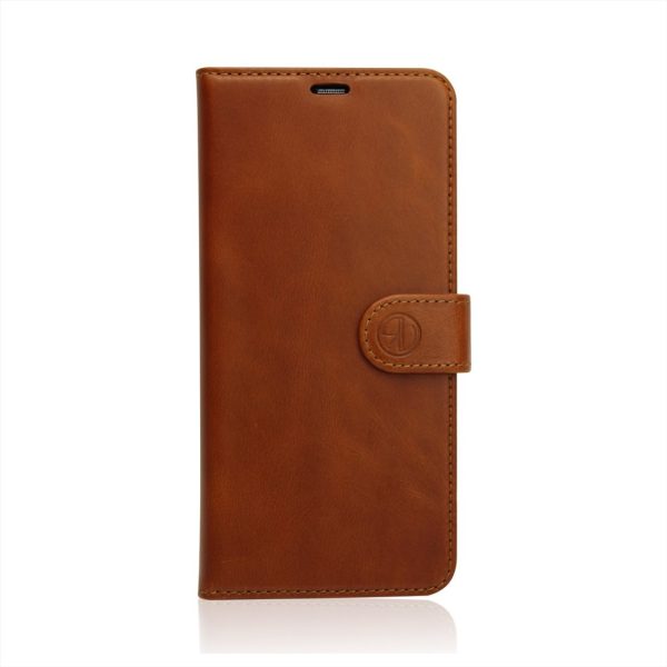Samsung Galaxy S22 Ultra Hoesje Echte leer Licht Bruin